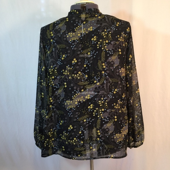 LANE BRYANT | sheer front tie top - Picture 6 of 8